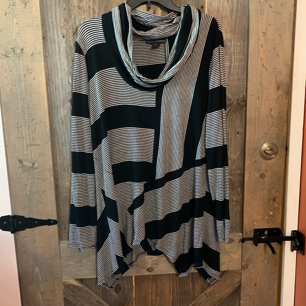 Striped tunic top